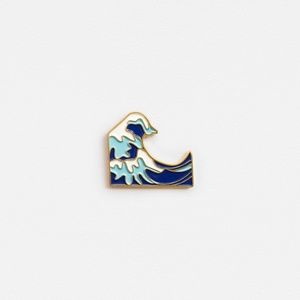 Wave Enamel Pin